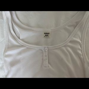 Sunday Best Aritzia tank top. (White) size XS